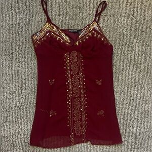 VINTAGE MAROON TANK size Small